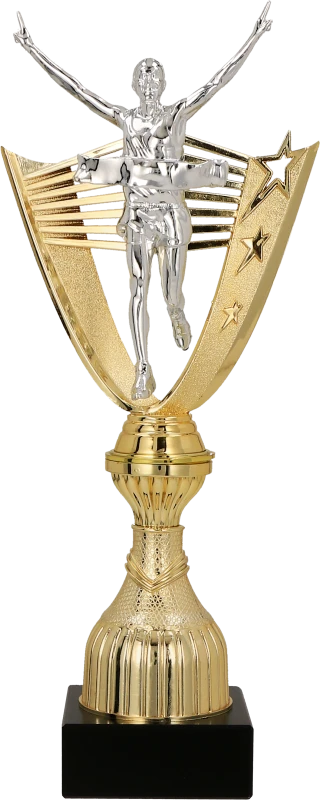 Puchar plastikowy złoty Regis 8304 – biegi, 3 rozmiary (27,5–29,5 cm)