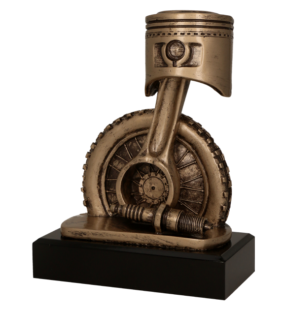 Figurka odlewana w kolorze brązu RTY3840/BR – motoryzacja, 20 cm