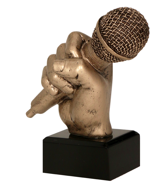 Figurka odlewana w kolorze brązu RFST3014/BR – muzyka, 20 cm