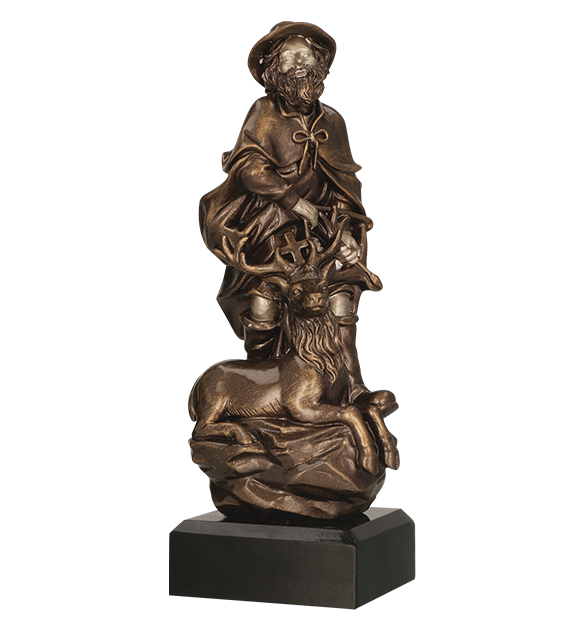 Figurka odlewana w kolorze brązu RFST3011/BR – myślistwo, 23 cm