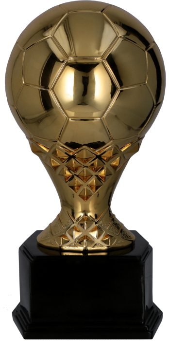 Figurka odlewana złota RP2020/G – piłka nożna, najlepszy zawodnik, 24 cm