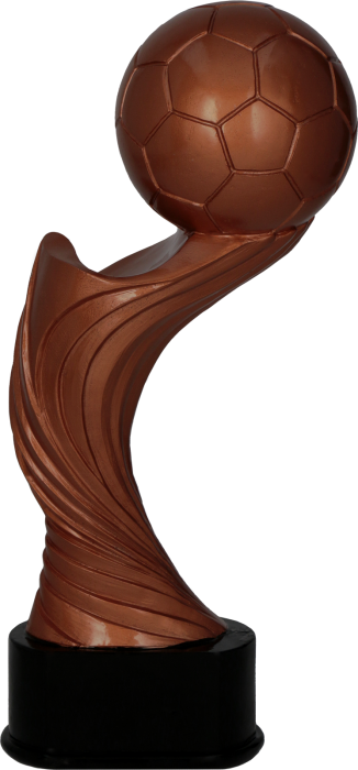 Figurka odlewana w kolorze brązu RFST3059/BR – piłka nożna, 28,5 cm