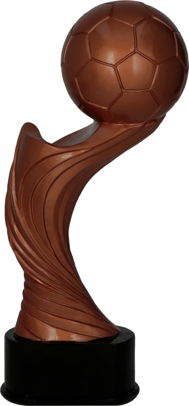 Figurka odlewana w kolorze brązu RFST3059/BR – piłka nożna, 28,5 cm