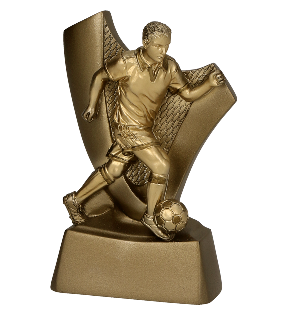 Figurka odlewana RP4011 – piłka nożna, 10 cm