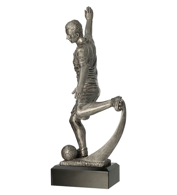 Figurka odlewana srebrna RFST3029/S – piłka nożna, 1, 29 cm