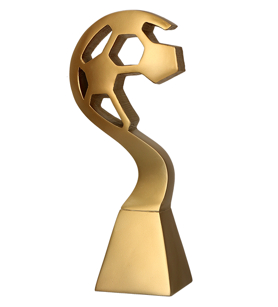 Figurka odlewana złota RP5010-23/G – piłka nożna, 23 cm