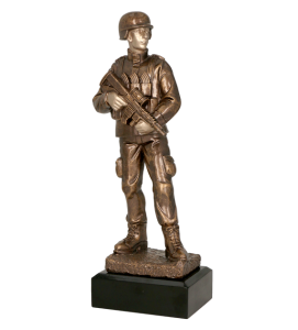 Figurka odlewana w kolorze brązu RFST2113/BR – wojsko, 25,5 cm