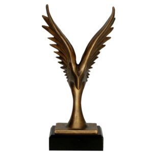 Figurka odlewana w kolorze brązu RFST3046/BR – skrzydła, 27 cm