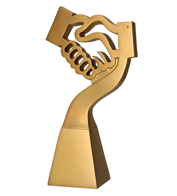 Figurka odlewana złota RP5014-23/G – gratulacje, 23 cm