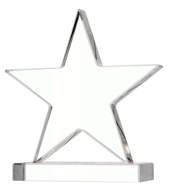 Trofeum akrylowe gwiazda AC002 – gwiazda, 20 cm