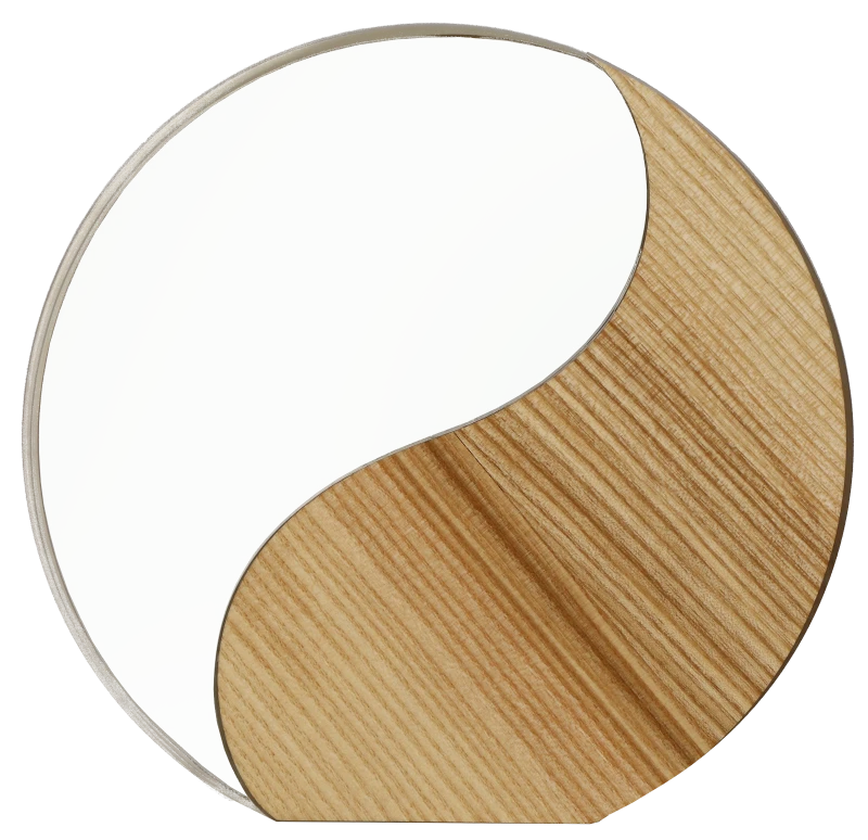 Trofeum akrylowe z drewnem AW002 – 18 cm