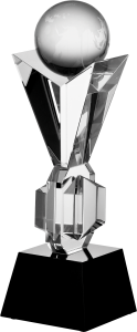 Trofeum kryształowe z etui C027 – 35 cm