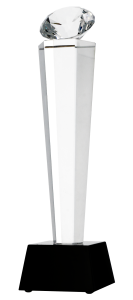 Trofeum kryształowe z etui C077 – 28 cm