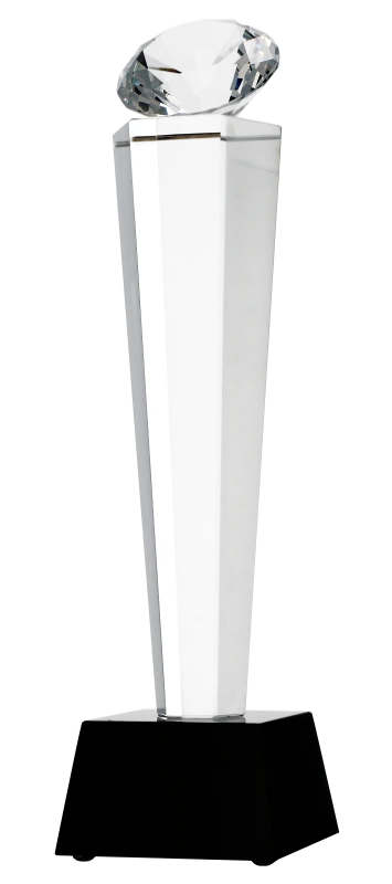 Trofeum kryształowe z etui C077 – 28 cm