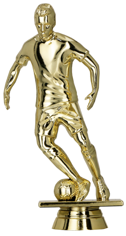 Figurka plastikowa złota B615/G – piłka nożna, 15 cm – zdjęcie 2