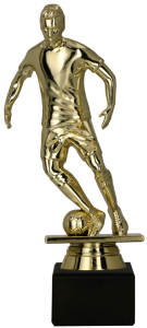 Figurka plastikowa złota B615/G – piłka nożna, 15 cm – zdjęcie 3