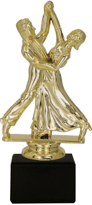 Figurka plastikowa złota F06/G – taniec, 13 cm