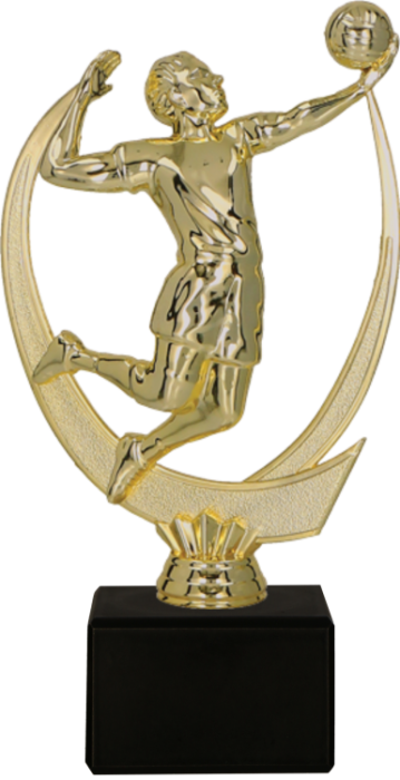 Figurka plastikowa złota F225/G – siatkówka, 15 cm – zdjęcie 2