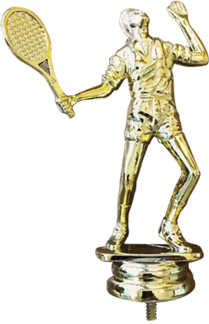 Figurka plastikowa złota F278/G – tenis ziemny, 11 cm – zdjęcie 2