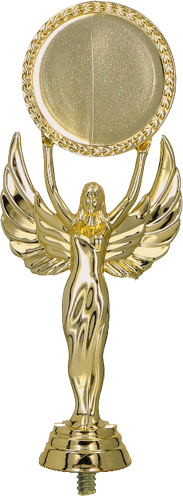 Figurka plastikowa złota F32/G – Wiktoria z kółkiem, 18 cm – zdjęcie 2