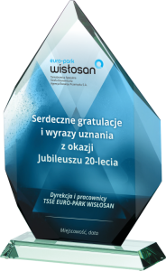 Statuetka szklana z etui G018 – 27 cm – zdjęcie 3