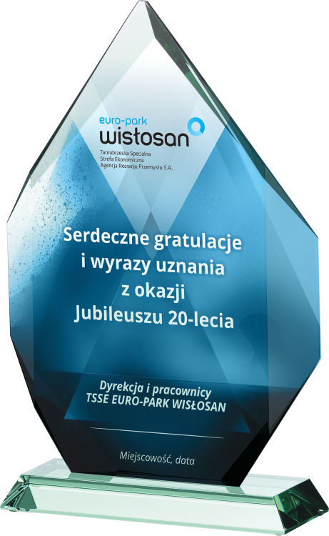 Statuetka szklana z etui G018 – 27 cm – zdjęcie 3