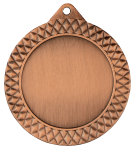 Medal stalowy brązowy z miejscem na emblemat 50 mm MMC1270/B – Ø 70 mm – zdjęcie 3