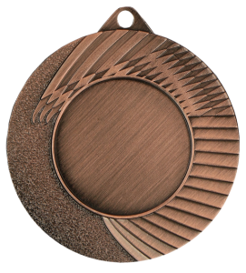 Medal stalowy srebrny z miejscem na emblemat 25 mm MMC4502/S – Ø 45 mm – zdjęcie 3