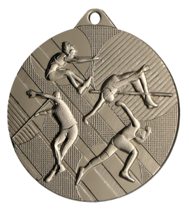 Medal stalowy srebrny MMC4508/S – lekkoatletyka, Ø 45 mm – zdjęcie 2