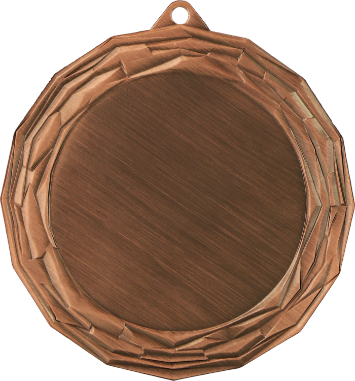 Medal stalowy złoty z miejscem na emblemat 50 mm MMC7075/G – Ø 70 mm – zdjęcie 3