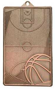 Medal stalowy brązowy MMC7145/B – piłka nożna, boisko do koszykówki, 70 × 45 mm – zdjęcie 3