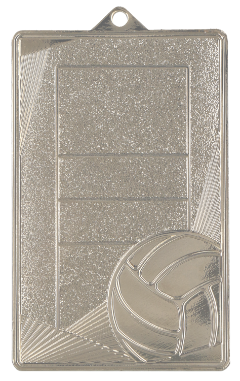 Medal stalowy złoty MMC7245/G – siatkówka, boisko do siatkówki, 70 × 45 mm – zdjęcie 2