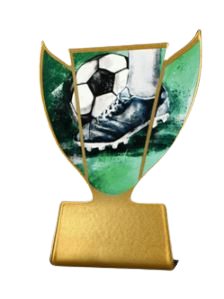 Statuetka metalowa Slimline SL-SOC1 – piłka nożna, najlepszy zawodnik, 10 cm – zdjęcie 2