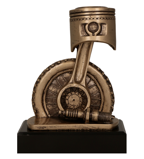 Figurka odlewana w kolorze brązu RTY3840/BR – motoryzacja, 20 cm – zdjęcie 3