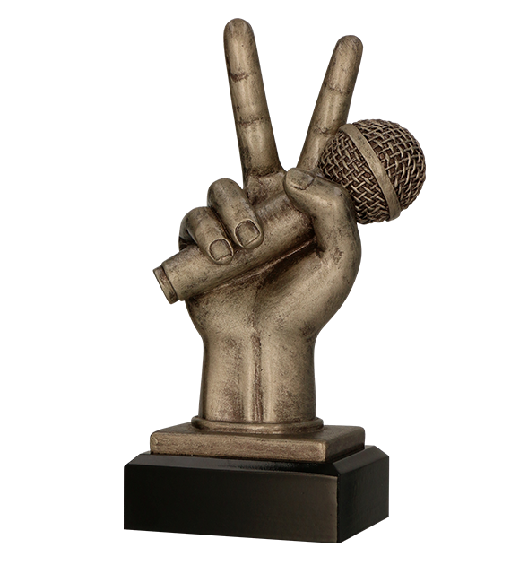 Figurka odlewana w kolorze brązu RFST3014/BR – muzyka, 20 cm – zdjęcie 2