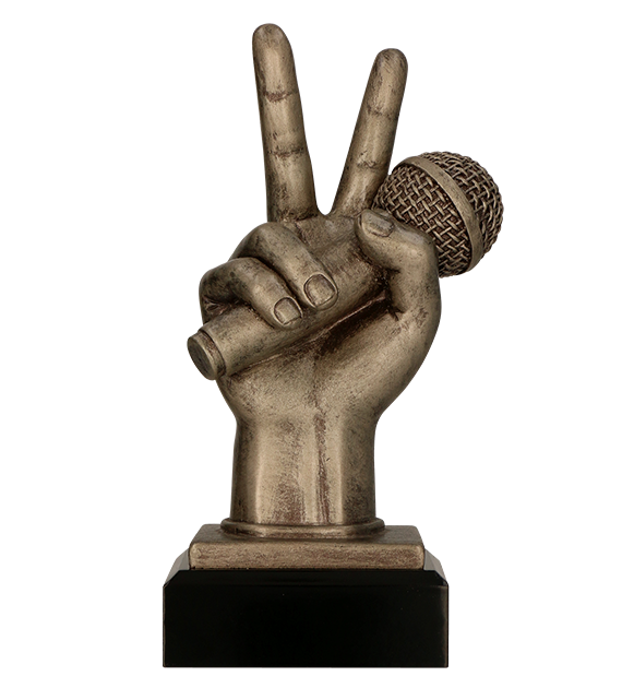 Figurka odlewana w kolorze brązu RFST3014/BR – muzyka, 20 cm – zdjęcie 3