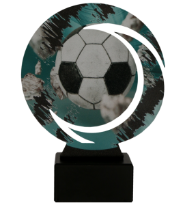 Statuetka metalowa Wirline na marmurowej podstawie WR-SOC1 – piłka nożna, 3 rozmiary (18–22 cm) – zdjęcie 2