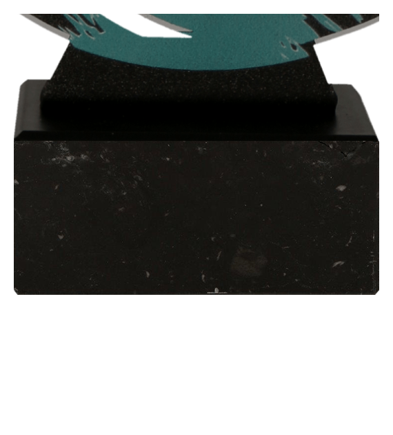 Statuetka metalowa Wirline na marmurowej podstawie WR-SOC1 – piłka nożna, 3 rozmiary (18–22 cm) – zdjęcie 3