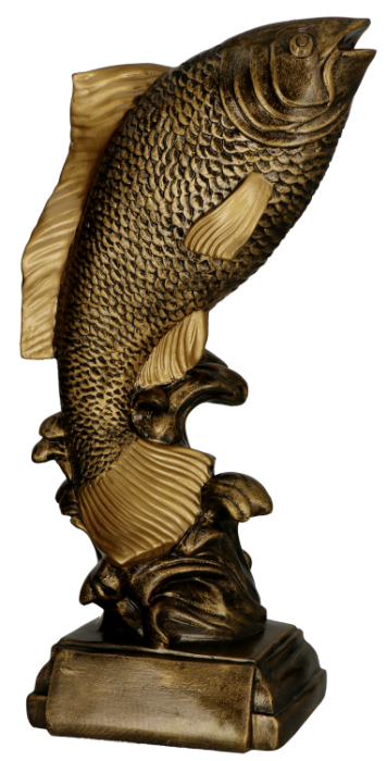 Figurka odlewana RFST3054A – wędkarstwo, karp, 37 cm – zdjęcie 2