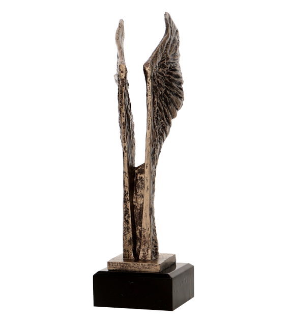 Figurka odlewana w kolorze brązu RTY640/BR – skrzydła, 26 cm – zdjęcie 2