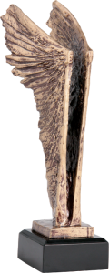 Figurka odlewana w kolorze brązu RTY640/BR – skrzydła, 26 cm – zdjęcie 4