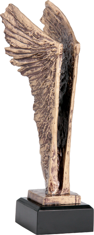 Figurka odlewana w kolorze brązu RTY640/BR – skrzydła, 26 cm – zdjęcie 4
