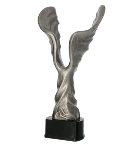 Figurka odlewana srebrna RFST3030/S – skrzydła, 27 cm – zdjęcie 4