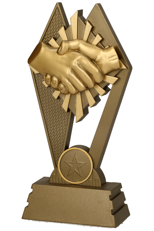 Figurka odlewana RP3015 – uścisk dłoni, 17,5 cm – zdjęcie 2