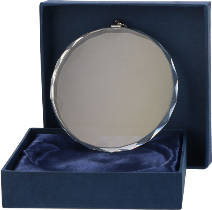 Medal szklany CM002 w etui – Ø 80 mm – zdjęcie 2