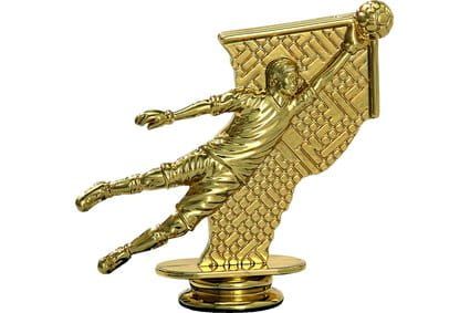 Figurka plastikowa złota F214/G – piłka nożna, bramkarz, 10 cm – zdjęcie 2