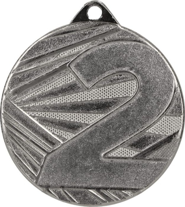 Medal stalowy srebrny ME005/S – 2 miejsce, Ø 50 mm – zdjęcie 2