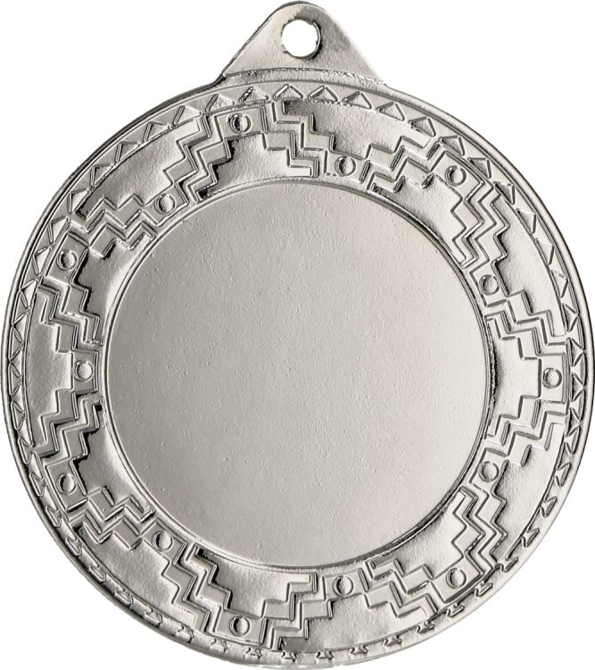 Medal stalowy srebrny z miejscem na emblemat ME0340/S – Ø 40 mm – zdjęcie 3