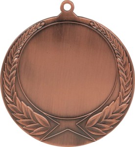 Medal stalowy złoty z miejscem na emblemat 50 mm MMC1170/G – Ø 70 mm – zdjęcie 3