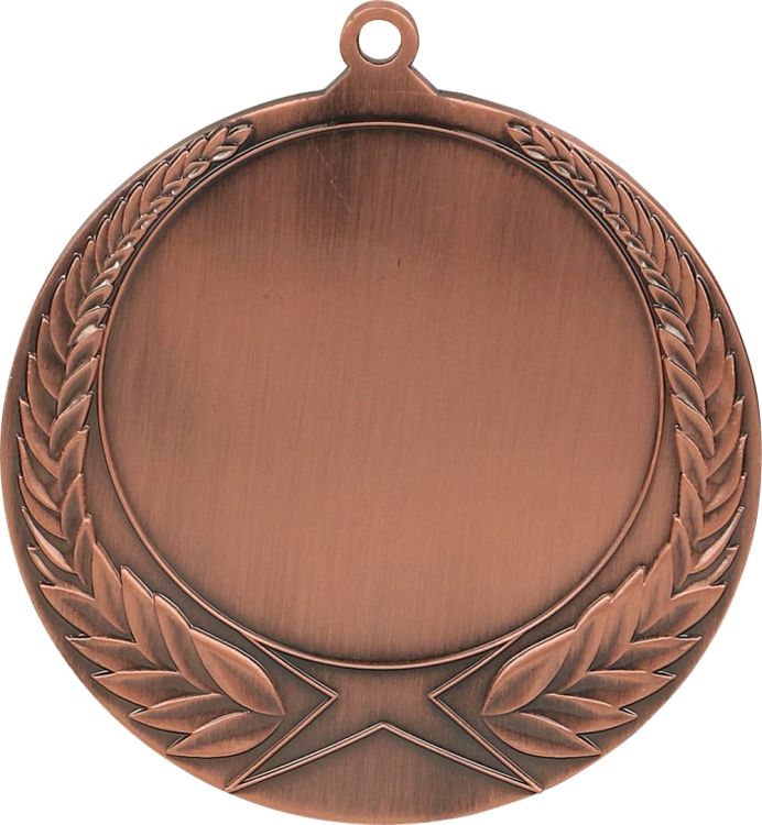 Medal stalowy złoty z miejscem na emblemat 50 mm MMC1170/G – Ø 70 mm – zdjęcie 3